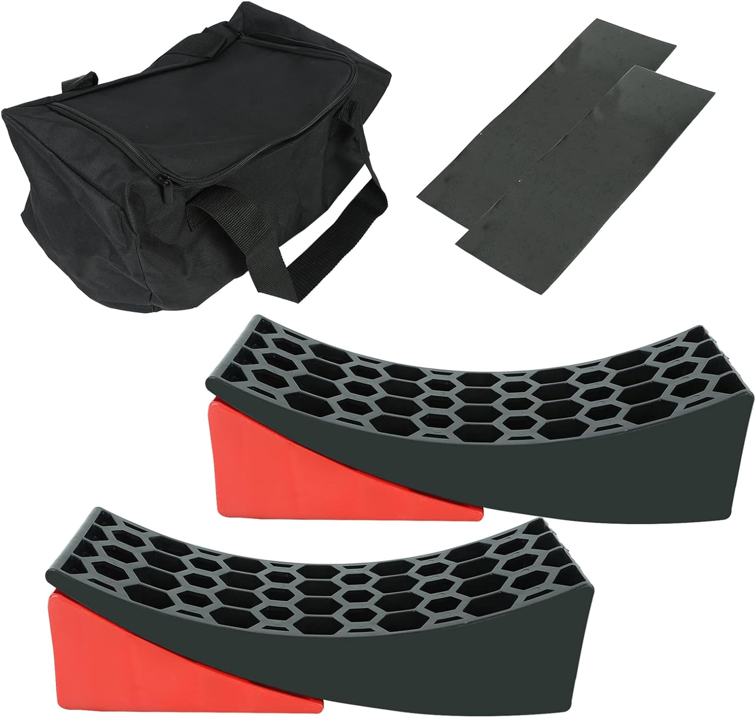 STMGW 2 Packs Camper Leveler, Up to 35,000 lbs Camper Leveling Blocks Chock Kit, Anti-Slip Mats Included (4 Packs)