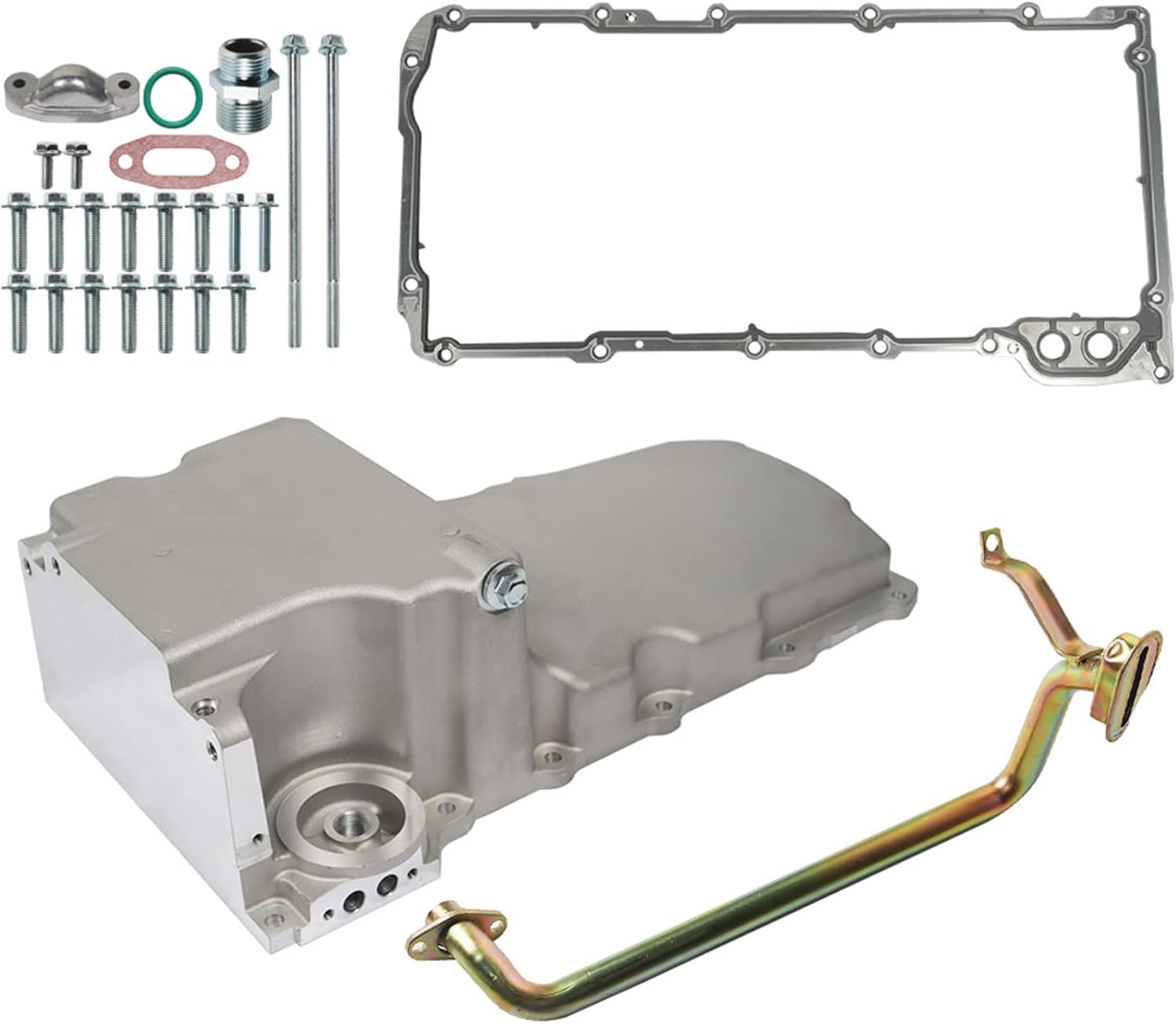 marddpair Aluminum Oil Pan Kit 302-1 Replacement for 1955-1987 GM Classic Car & Muscle Car & Trucks LS1 LS2 LS3 LS6 LSX Engines