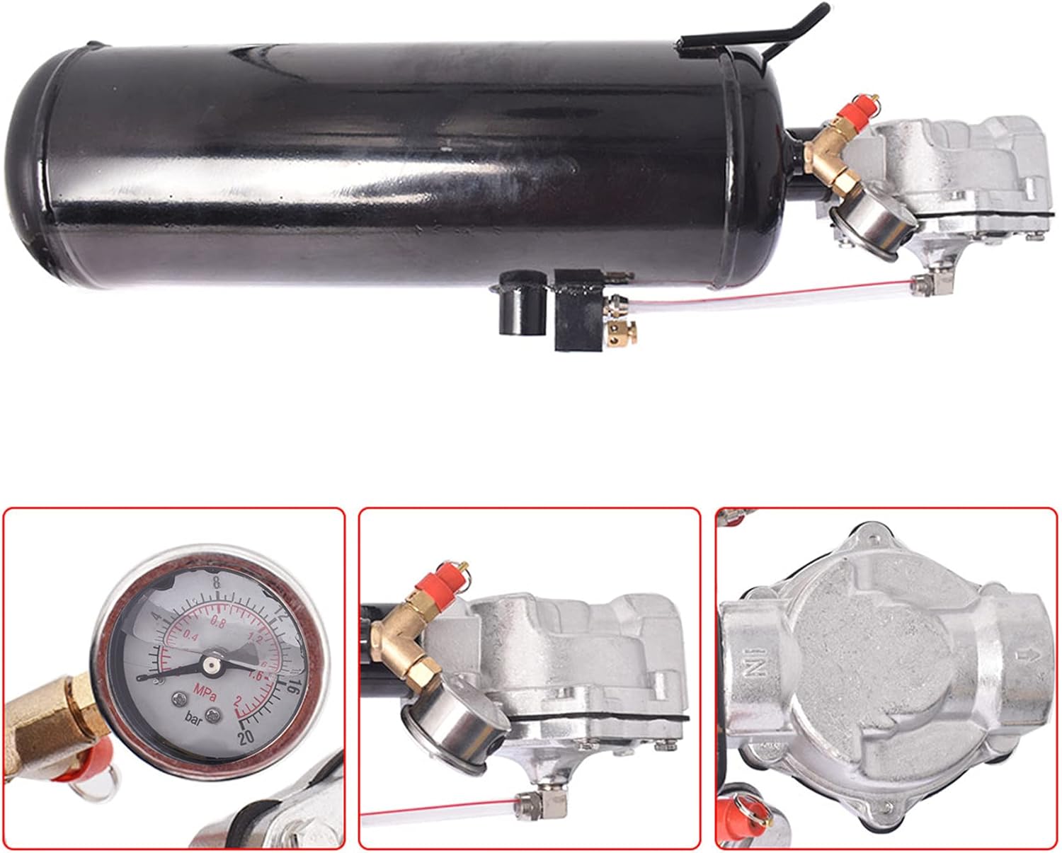 waltyotur 8L 2.1 Gallon Handheld Tire Bead Seater Air Blaster Tool Trigger Seating Inflator for Vehicle Car Truck Tractor RV ATV Black