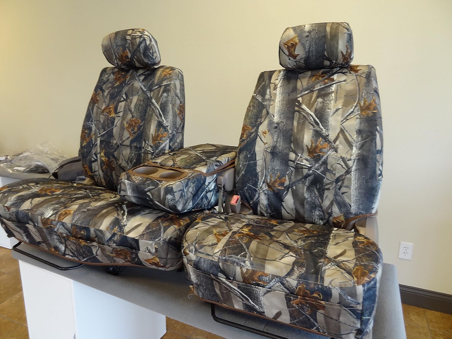 Durafit Seat Covers, Made to fit 2000-2004 Tundra Seat Covers 40/60 Split Seat with Adjustable Headrest and Center Console in Camo Endura