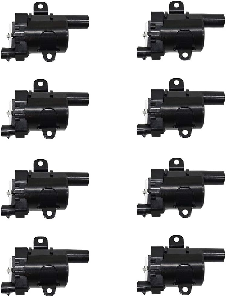 Ignition Coil D585 UF262 C1251 E254 for Chevrolet Silverado Suburban Express Avalanche Tahoe for GMC Savana Sierra Yukon Xl 1500 2500 3500 Repalce 12563293 10457730 19005218 GN10119, Set of 8