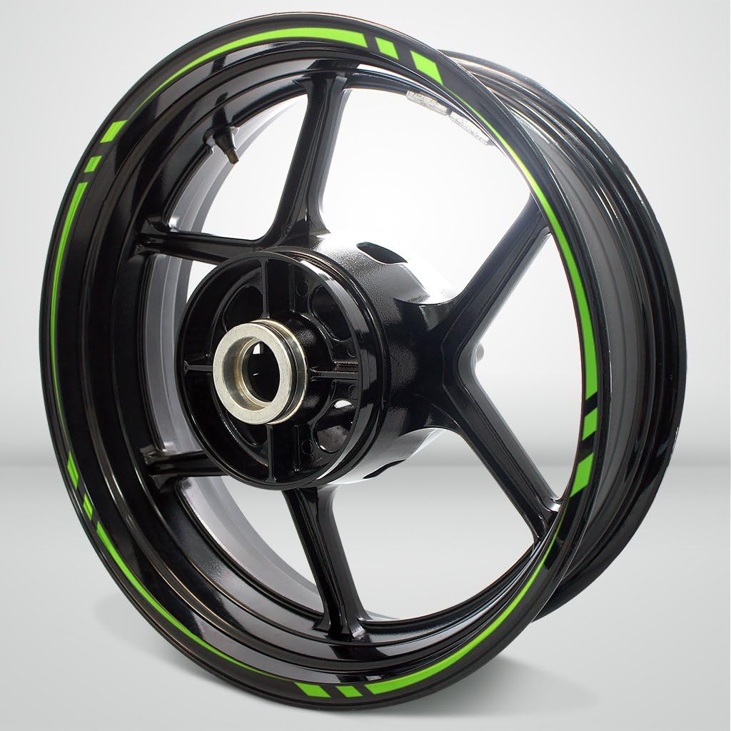 Stickman Vinyls Reflective Blue Swift Outer Rim Liner Stripe Compatible with BMW R Nine T Pack of 2