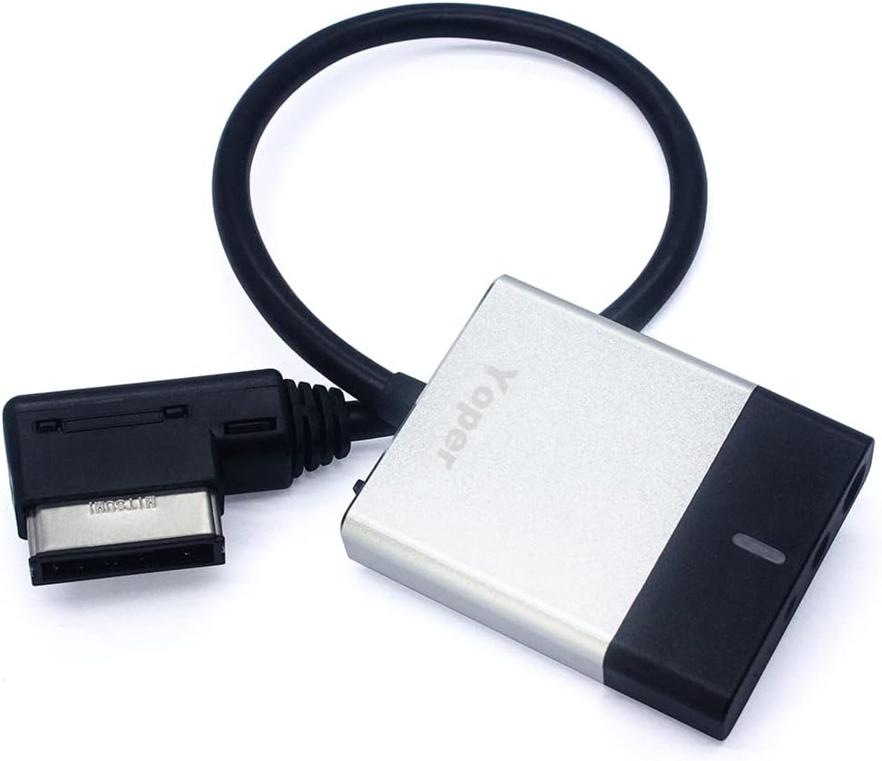 Yoper Bluetooth Car Kit Compatible with Audi Mercedes Benz Hi-Fi Music Interface Adapter AMI MDI MMI Connector Cable Pack of 2