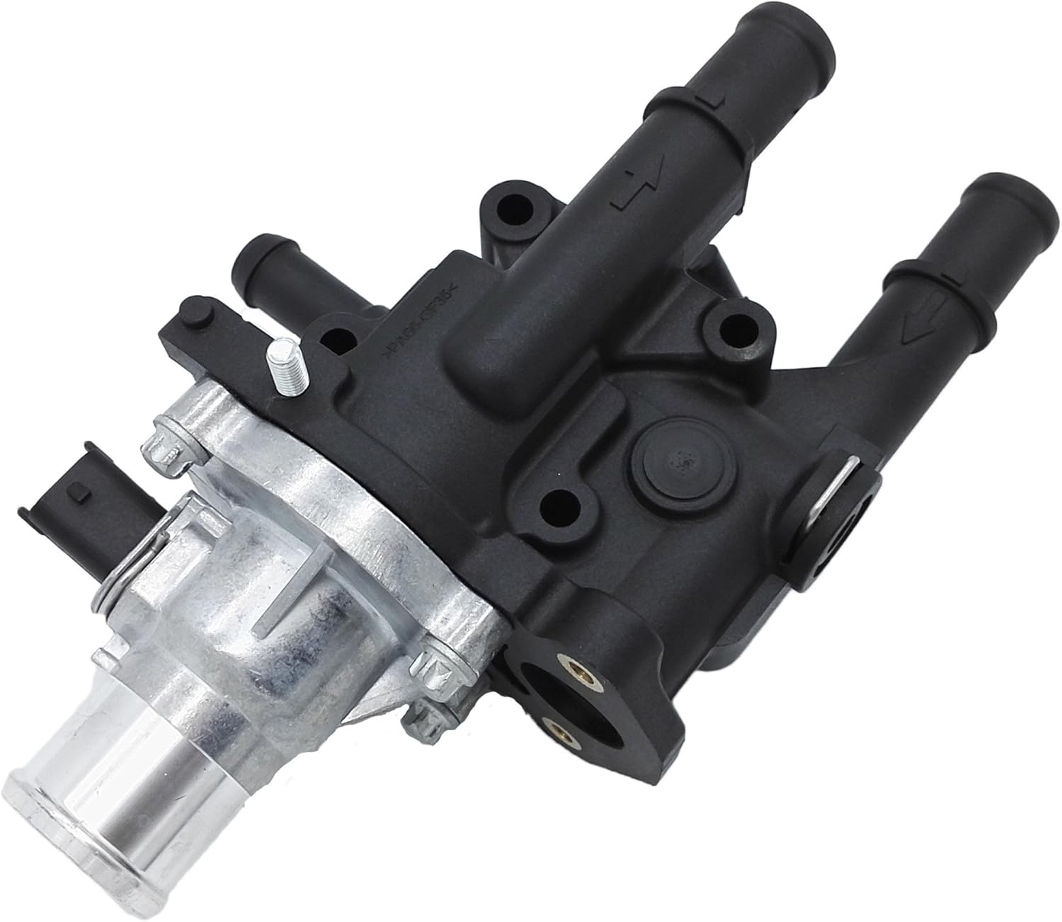 Engine Coolant Thermostat Housing Assembly for 2009 2010 2011 Chevy Chevrolet Aveo Aveo5 2009 Pontiac G3 G3 Wave 1.6L 96984102 25189437 15-81766 Pack of 2