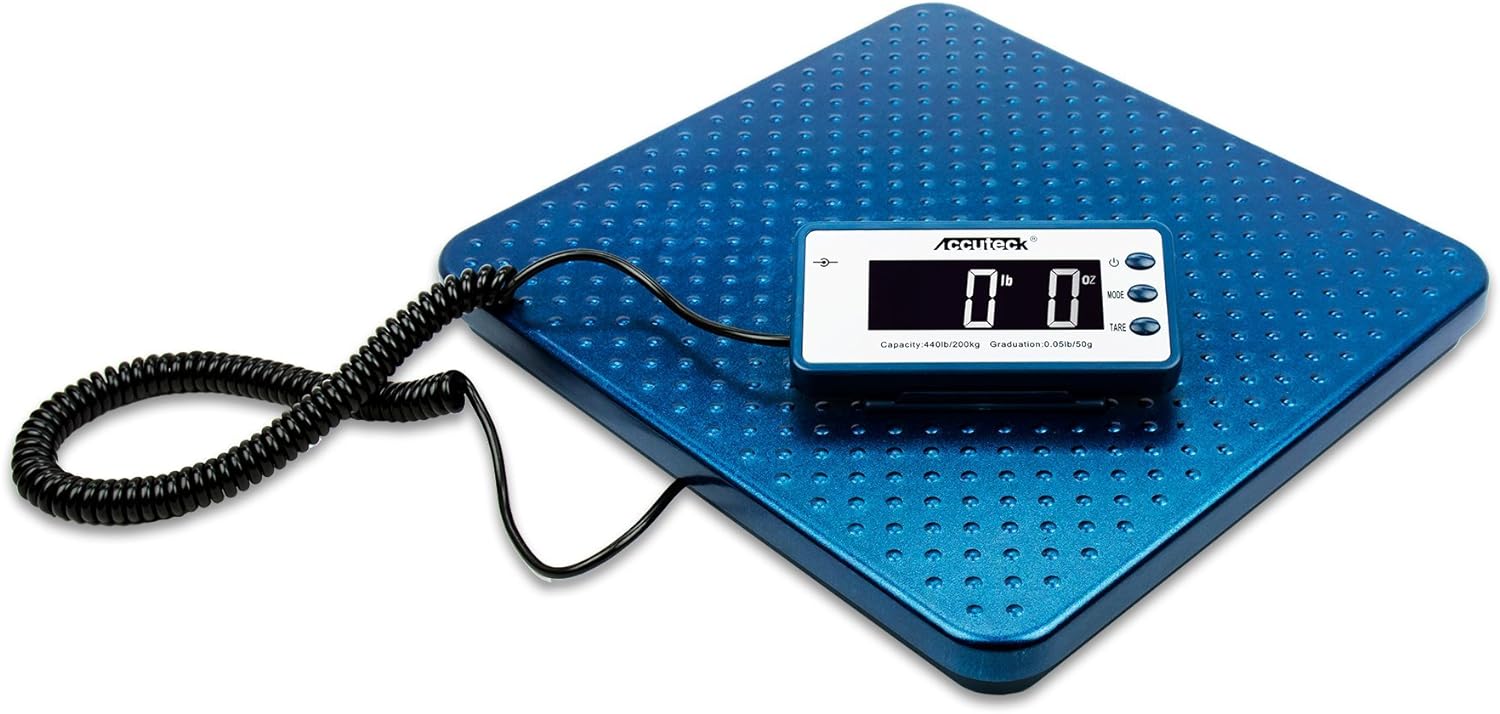 Accuteck 440lb Heavy Duty Digital Metal Industry Shipping Postal Scale (ACB440) Pack of 2