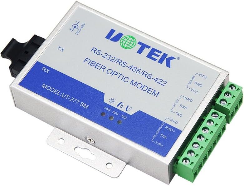 UTEK UT-277SM-SC RS-232/422/485 to Optical Fiber Media Converters