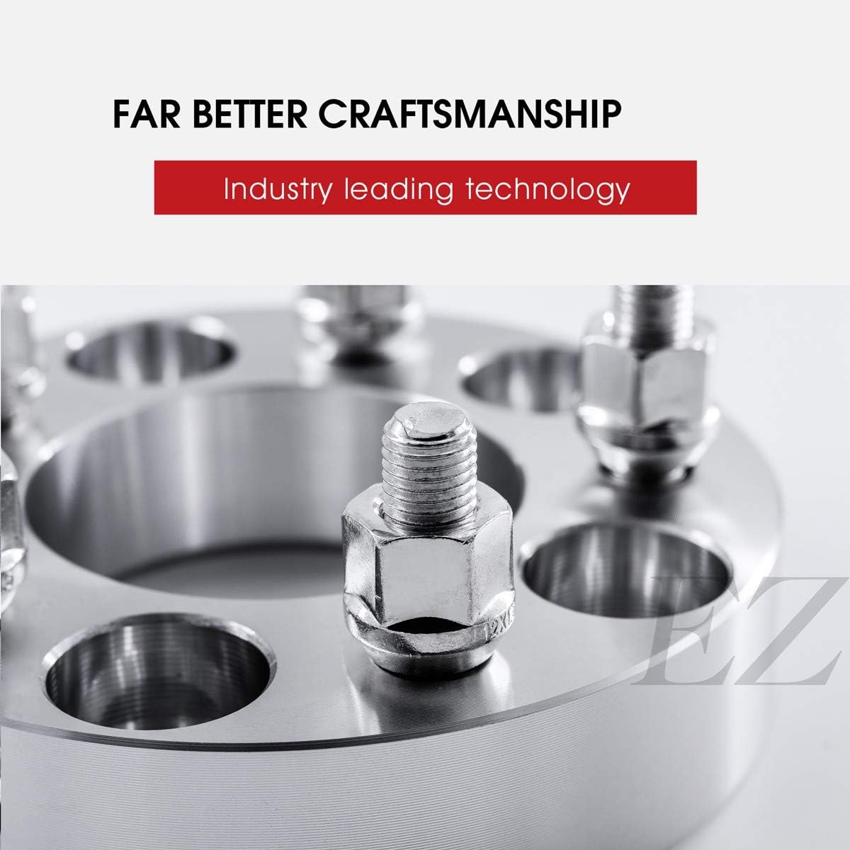 EZAccessory 2 Billet Wheel Adapters 6x5.5 to 6x5.5 (6x139.7 to 6x139.7) Thickness 2 inch 108mm Bore Compatible with Toyota 12x1.5 Studs Pack of 2