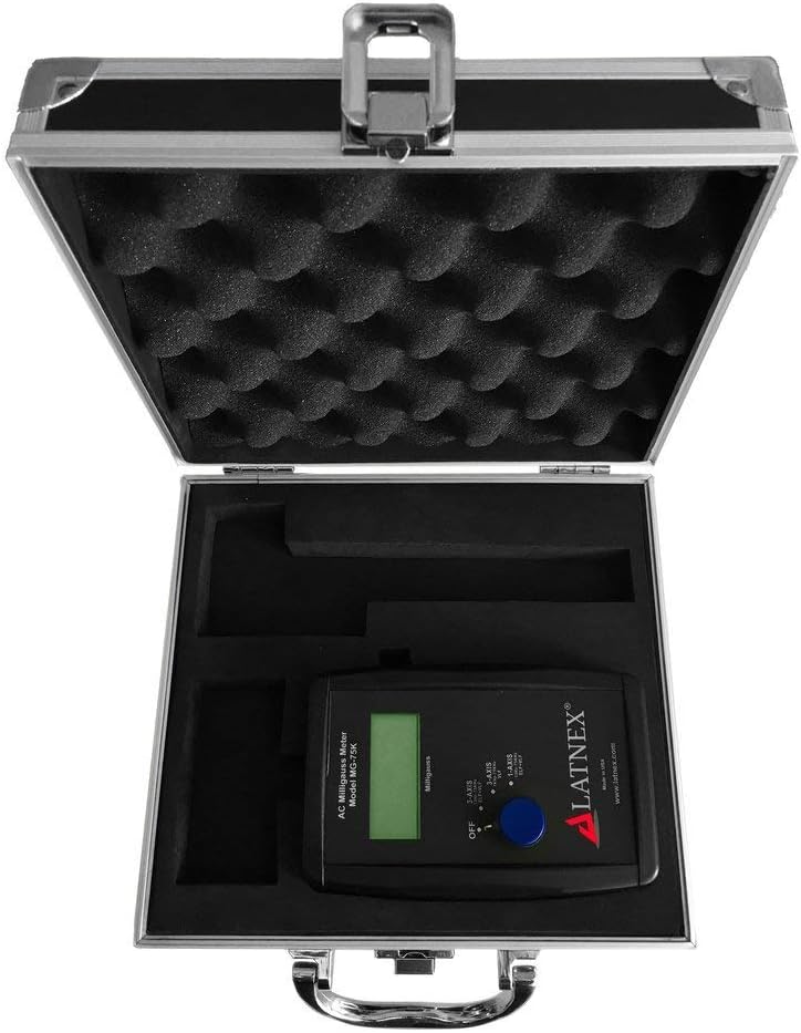 LATNEX AC Milligauss Meter Model MG-75K With Aluminium Carrying Case