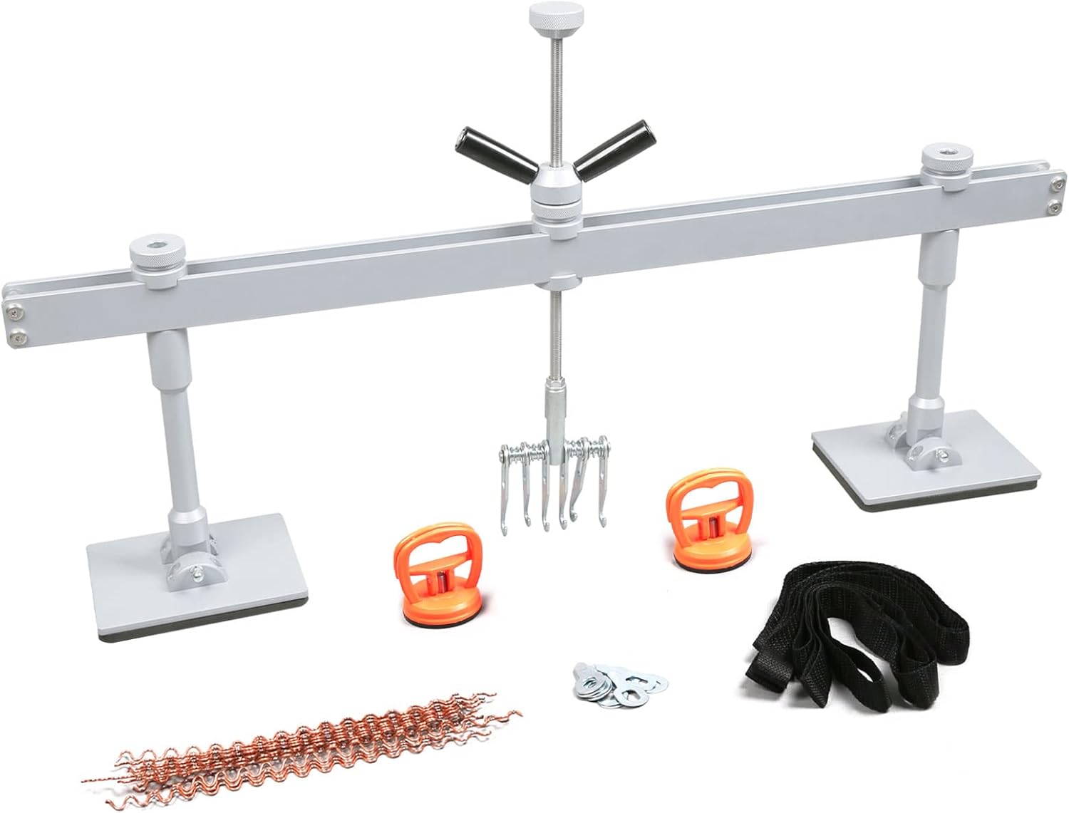 Dentpuller Dent Pull Level Bar Kit with 6-Claw Hook for Aluminum and Steel Dent Pulling,750mm/29inch