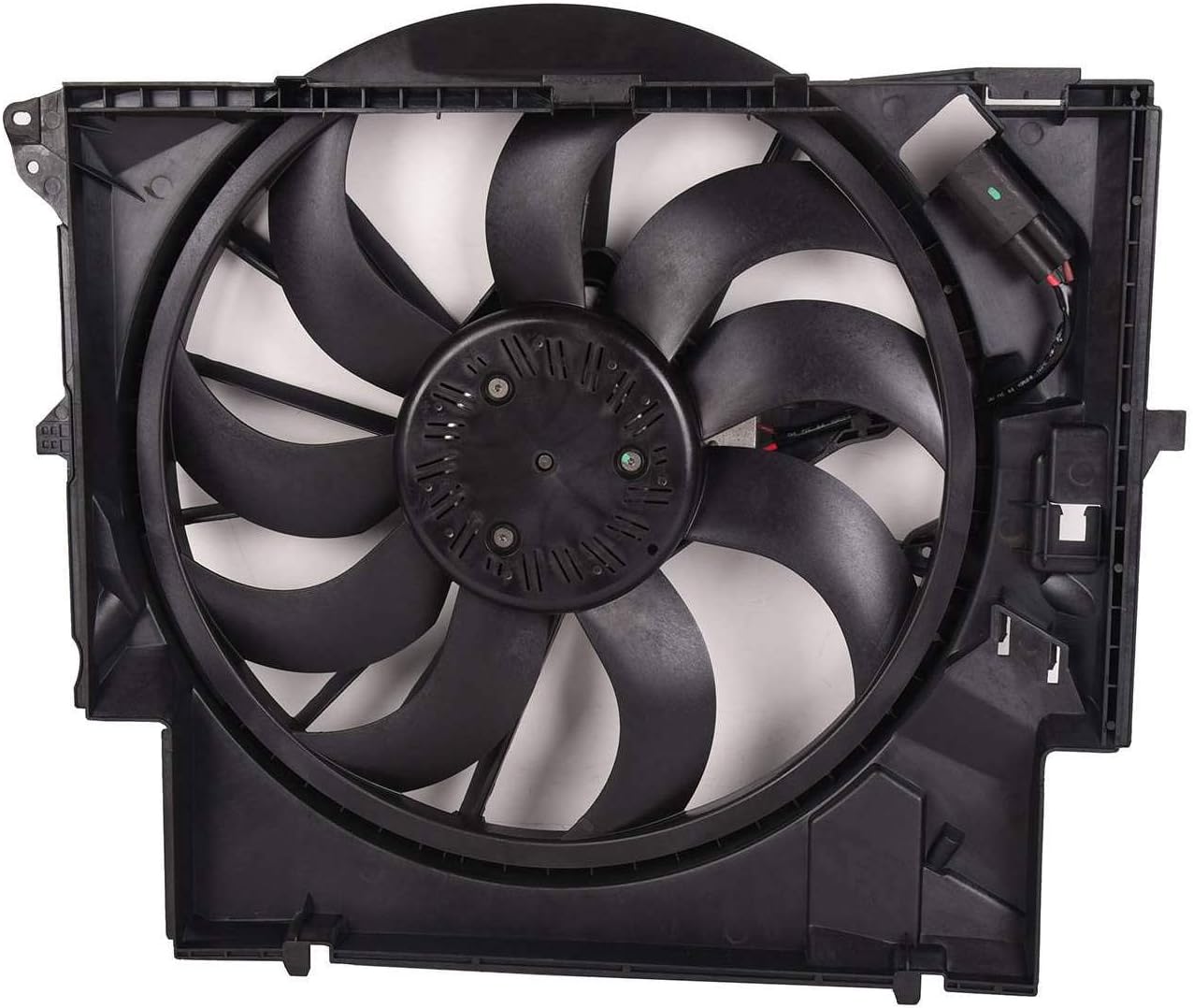 TOPAZ 17427545366 Radiator Cooling Fan Assembly Fit for BMW 135i 335i X1 Z4 2007-2016