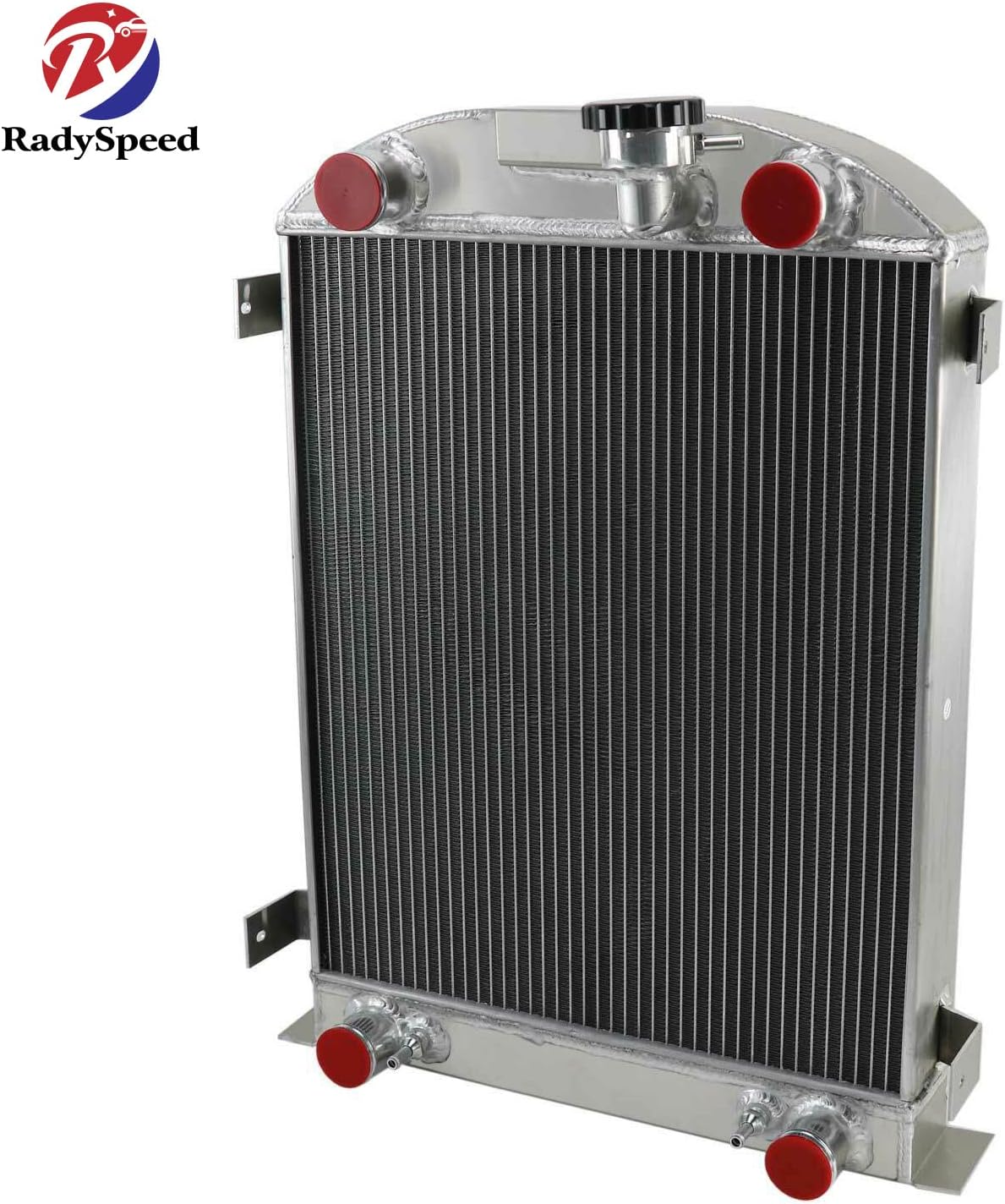 RadySpeed 4 Row Cooling Aluminum Radiator For 1932 Ford MODEL High Boy Model 3.3L FlatHead