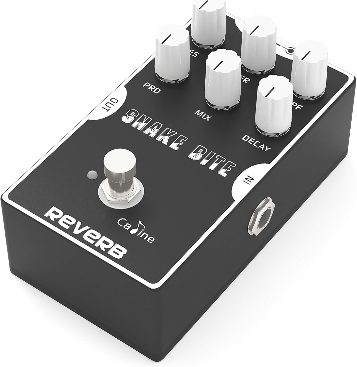 Caline Digital Reverb Pedal Guitar Effects Pedal with True Bypass Aluminum Alloy Housing Snake Bite CP-26 Hall Reverb Pack of 2