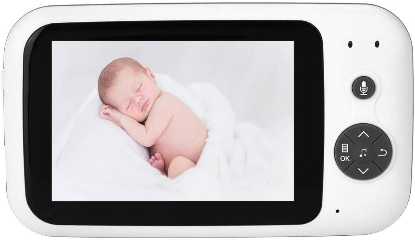 Video Baby Monitor 3.5'' Digital Video Baby Monitor Indoor Security Camera with Night View & Temperature Sensor for Baby/Elder/Pet(US) Pack of 2