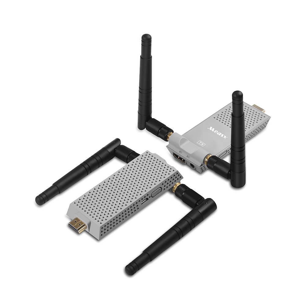 Wireless HD Transmitter and Receiver Wireless HD Extender Wireless HD Sender 2.4G/5.8G up to 100M/330FT HDMI Wireless Audio Video for HD TV / Projector Maybe delay