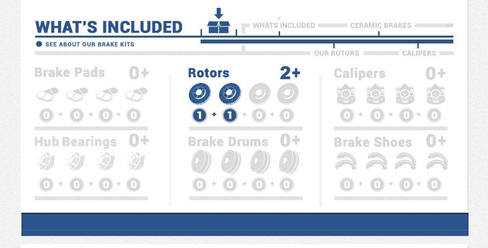 Callahan CDS06824 FRONT 299mm Drilled/Slotted 6 Lug [2] Rotors