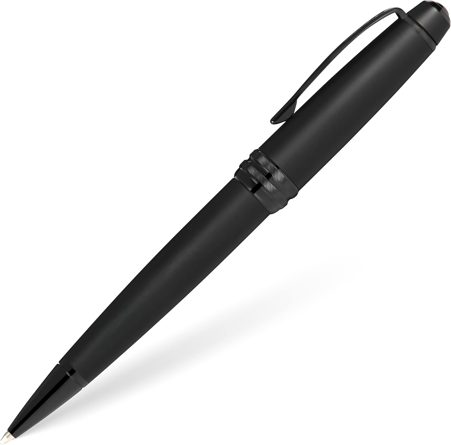 Cross Bailey Matte Red Lacquer Ballpoint Pen with polished black PVD appointments Pack of 2