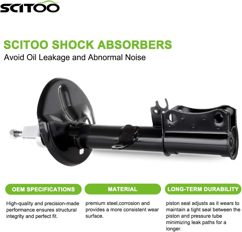 Shocks for Camry, Front Struts & Rear Shock Absorbers, SCITOO Shocks Absorbers Assemblies Kit fit for Auto Shocks 1995 1996 for Toyota Camry Auto Shocks - 4Pcs
