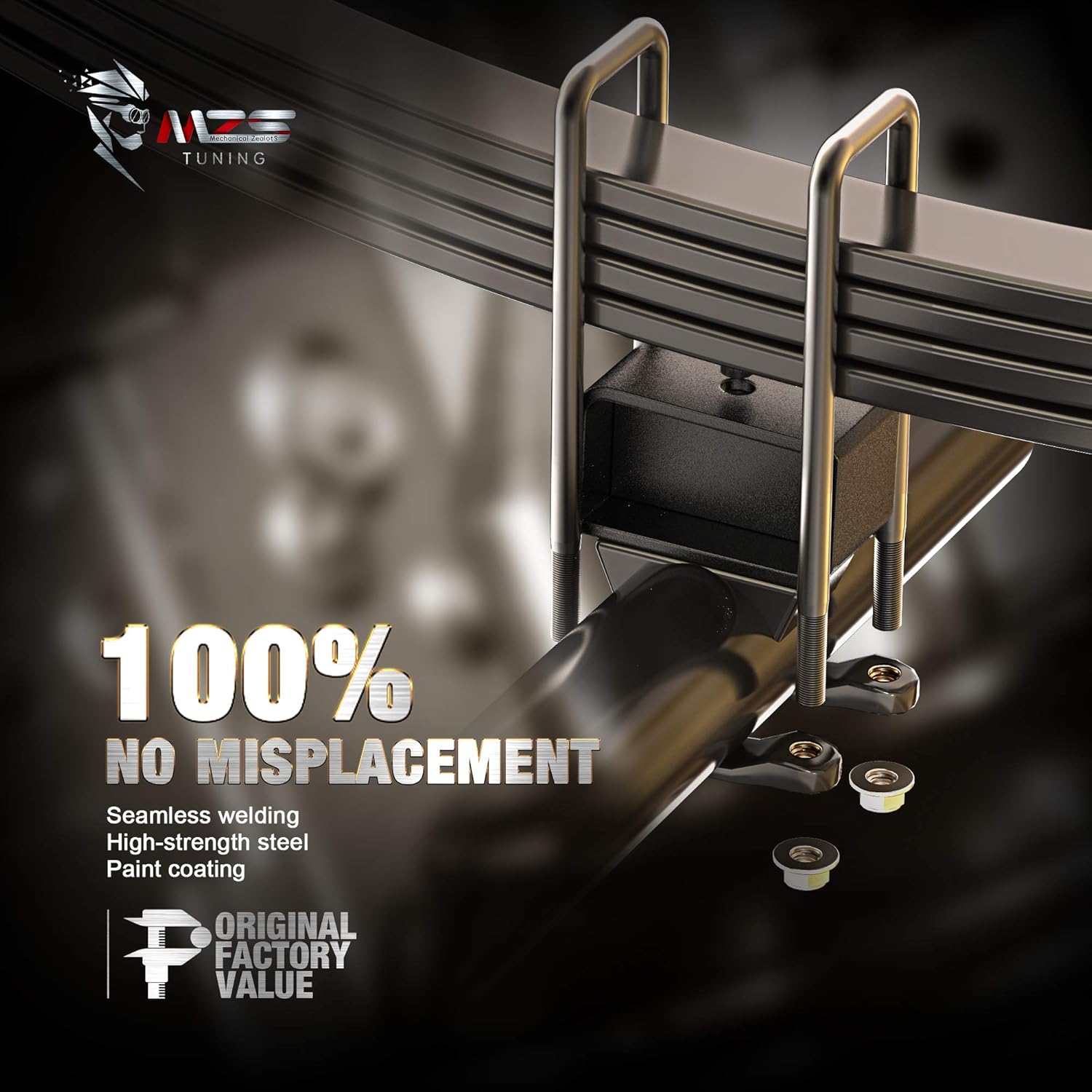 MZS Leveling Kit 2 inch Rear Suspension Lifts Compatible with 2007-2019 Silverado 1500/Sierra 1500 2WD 4WD (2019 ONLY fit old body) Pack of 2