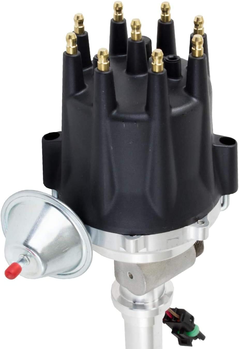 A-Team Performance Ready - 2 Run Distributor, 8.0mm Spark Plug Wires, & 50K Volt Coil - Compatible With Chevy Corvette BBC, Tach Drive, 396, 402, 427, 454 Black