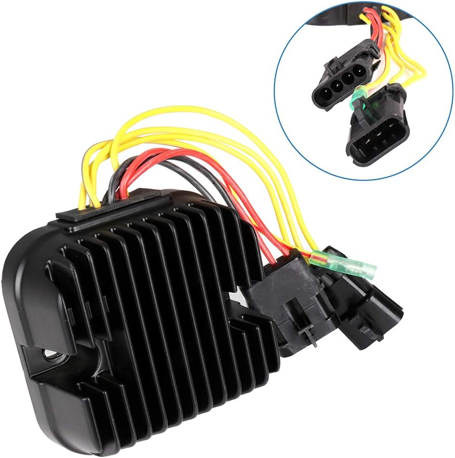 CCIYU 4011925 4012384 Voltage Regulator Rectifier Fit for 08-09 Polaris Ranger 500 07-09 Polaris Ranger 700 08-09 Polaris Sportsman 500 07-10 Polaris Sportsman 800 Pack of 2