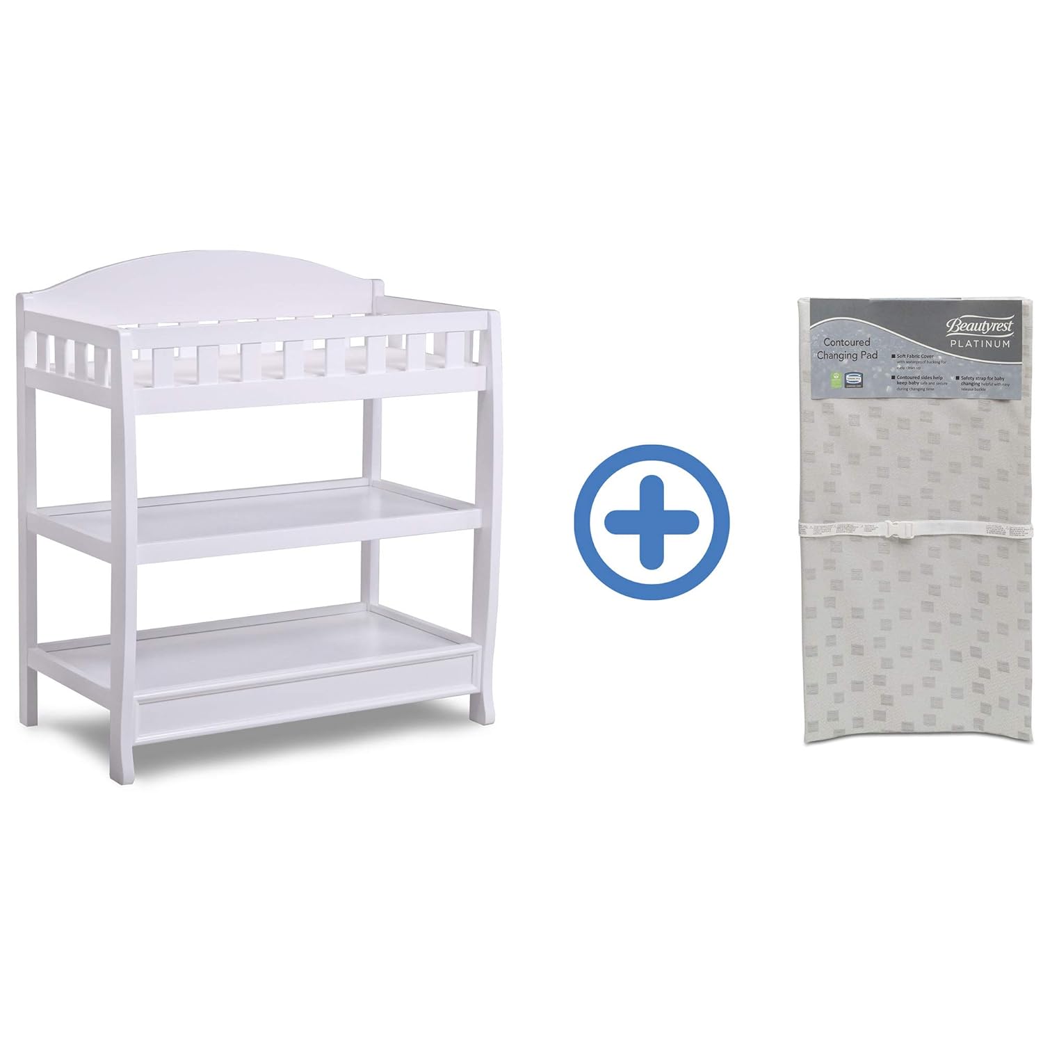 Delta Children Infant Changing Table with Pad, White