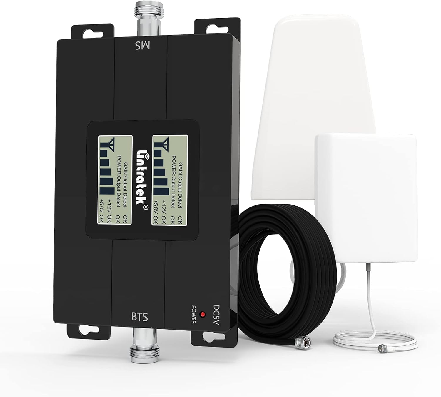 Lintratek Cell Phone Signal Booster for Home Band 4/5 3G 4G LTE Cellular Signal Booster Set Verizon Sprint AT&T (CDMA 850MHz AWS 1700/2100MHz)