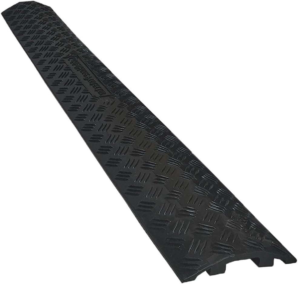 Electriduct Drop Trak Cable & Hose Protector Cord Cover - Medium - Yellow - 2 Pack Pack of 2