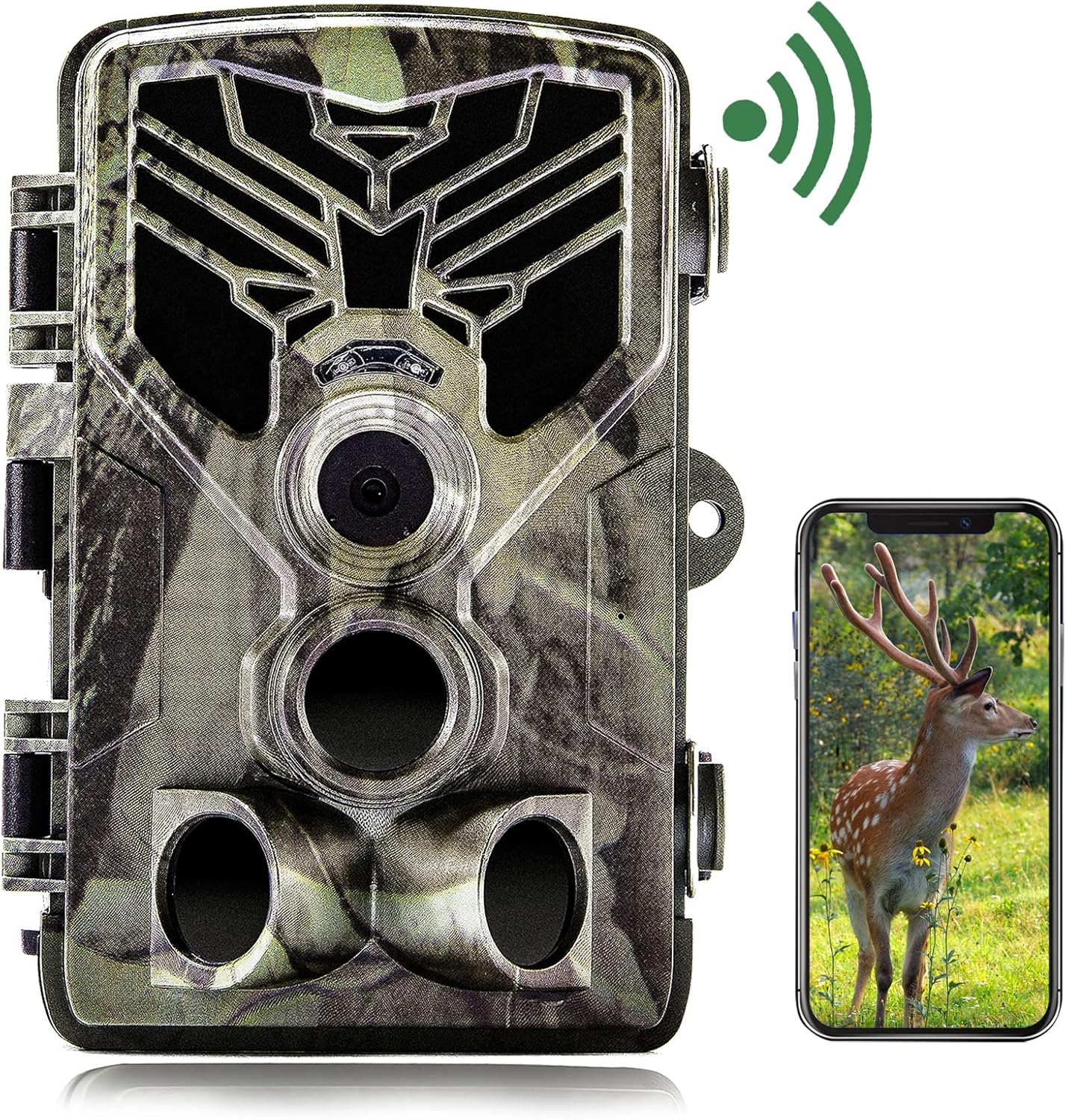 WiFi Trail Camera, 1520P 36MP Game Camera with Night Vision Motion Activated Waterproof, Fast Shooting in 0.2 Seconds, Hunting Camera for Wildlife Deer Scouting Hunting