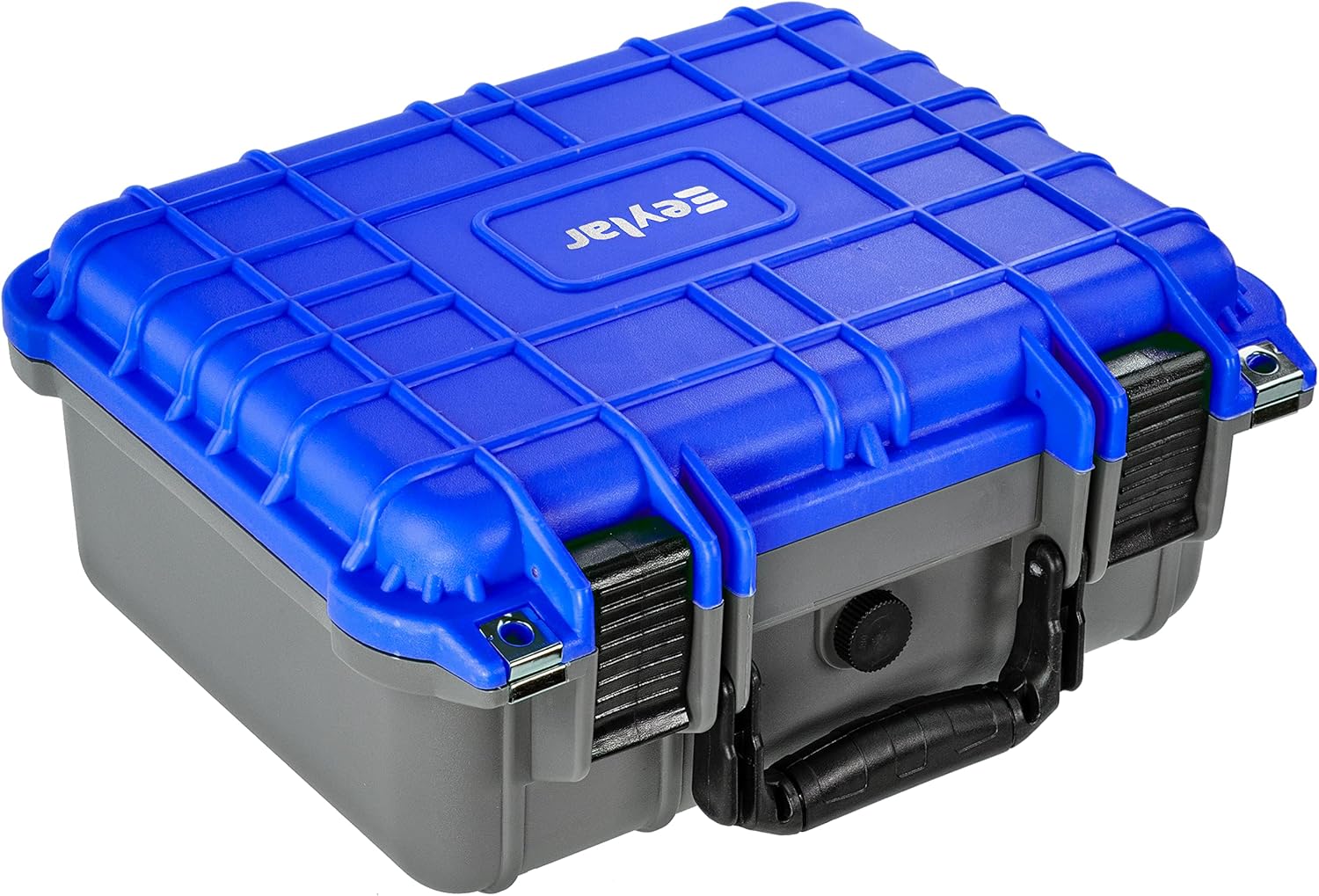 Eylar Dual Color 13.37 Inch Protective Equipment, Camera Case, Dry Box with Foam, Waterproof & Shockproof (Dual Pink Gray) Pack of 2