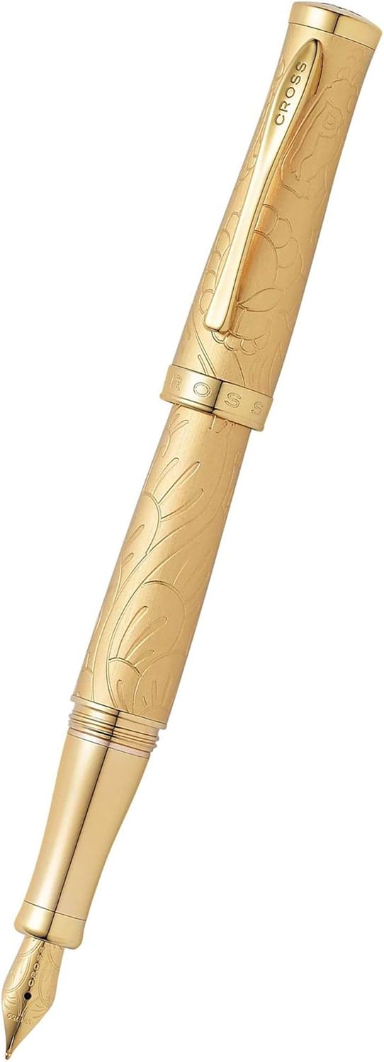 Cross Sauvage 2020 Year of the Rat Special Edition Translucent Blue Lacquer w/23KT Gold Plated Inlays and Appointments Rollerball Pen