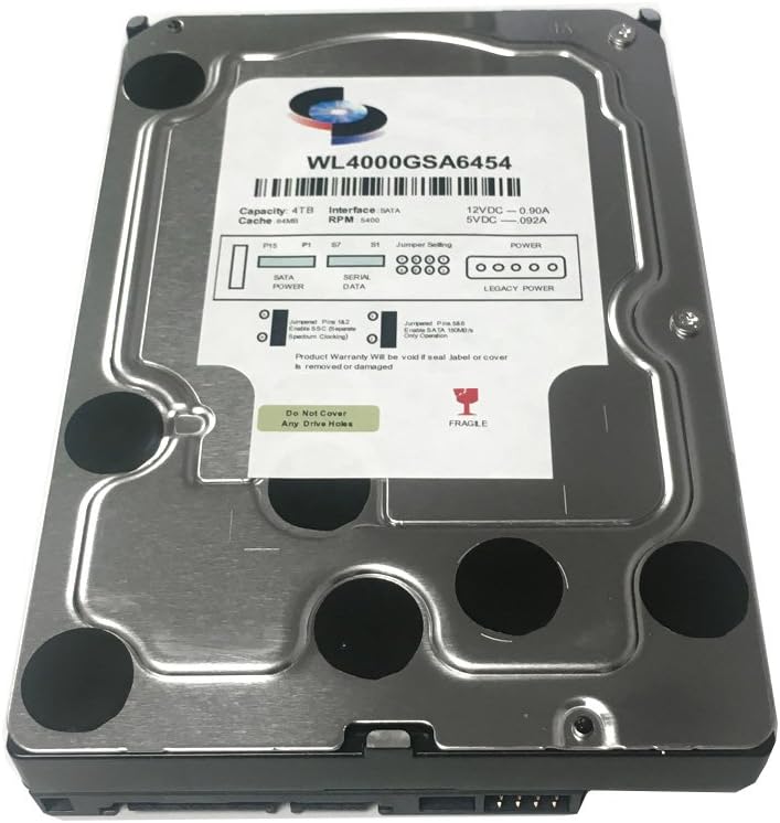WL 4TB 64MB Cache 5400RPM SATA III (6.0Gb/s) (Low Power & Heavy Duty) 3.5