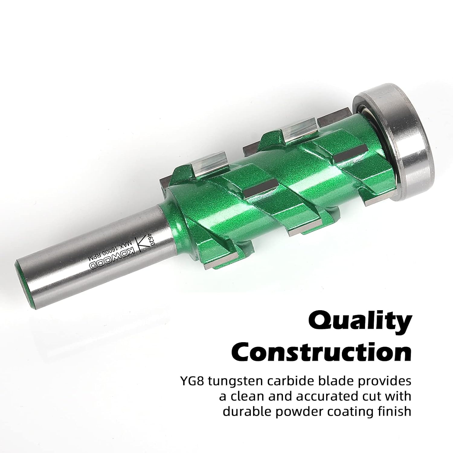 KOWOOD PRO Flush Trim Router Bit(16 Flutes) 1/2