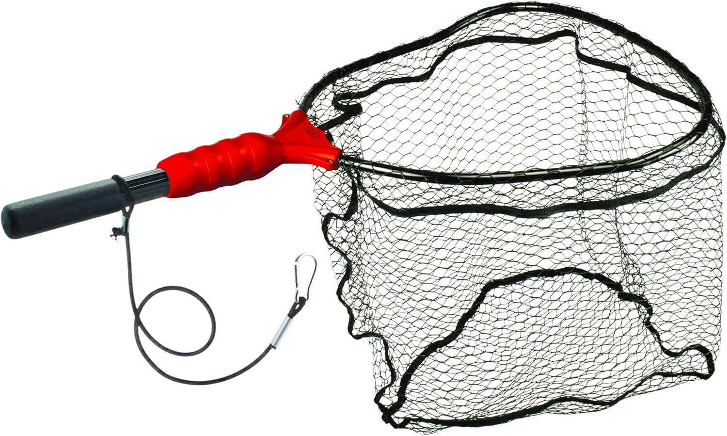 EGO Fishing Net, Kayaking & Wading Design, Floating Net, Salt & Freshwater, Non-Slip Grip, Kayak Tool, Aluminum Clip on Tether, Warranty Pack of 2