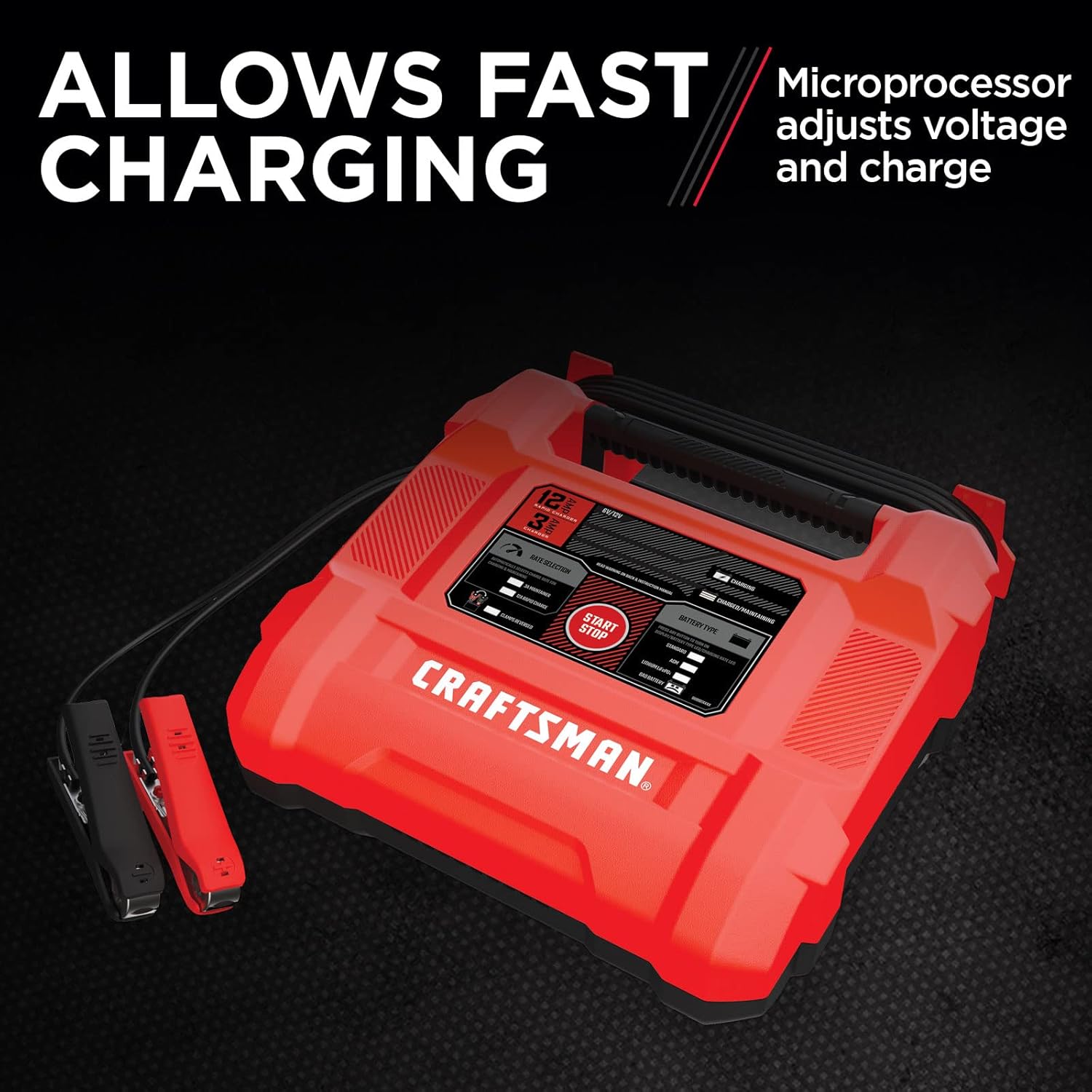 CRAFTSMAN CMXCESM258 12A Automotive Battery Charger Pack of 2