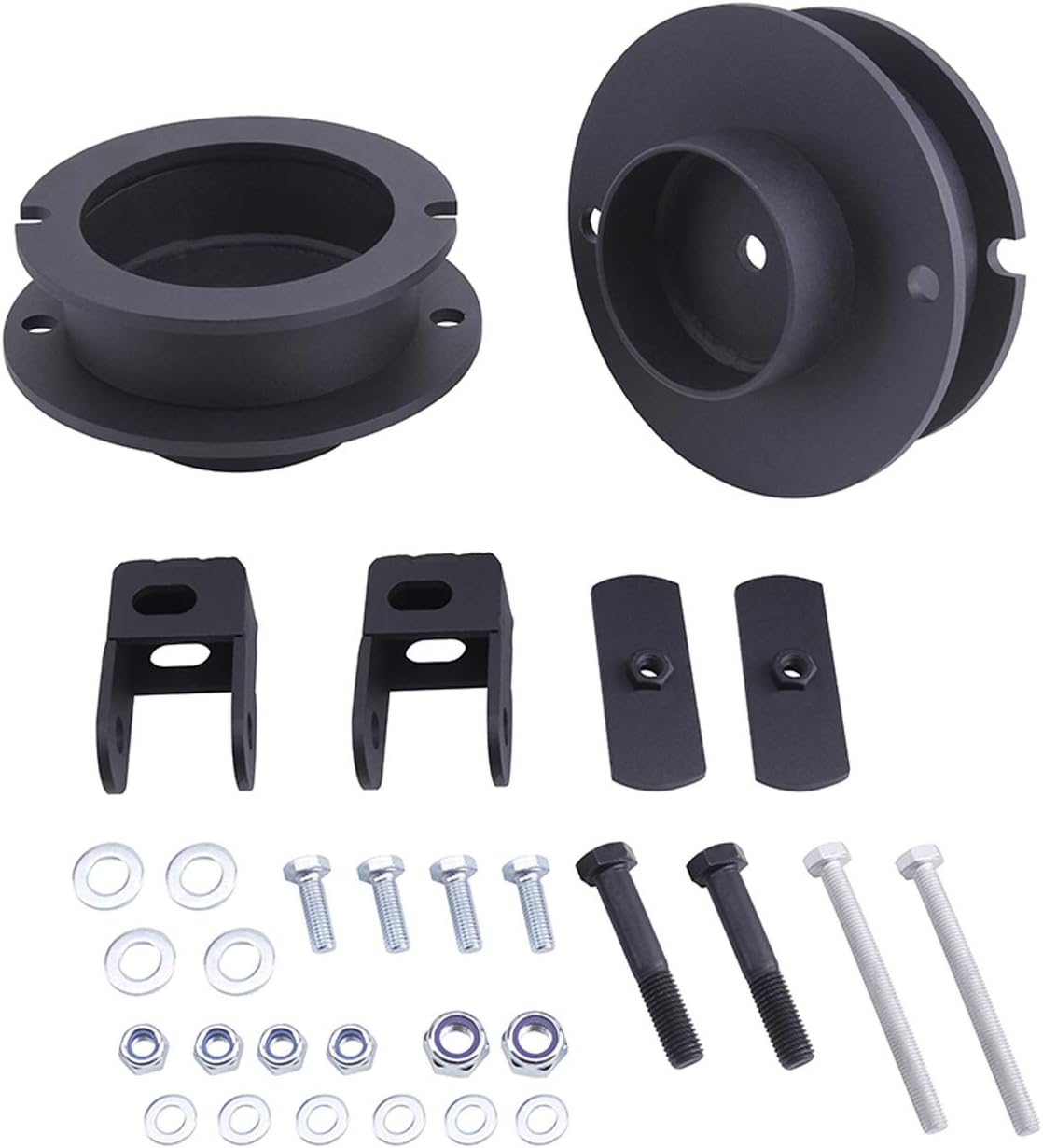 LHE Front Steel Lift Kit Leveling Kit 2'' and Shock Extenders Compatible for 2014-2020 Dodge Ram 2500 3500 4WD