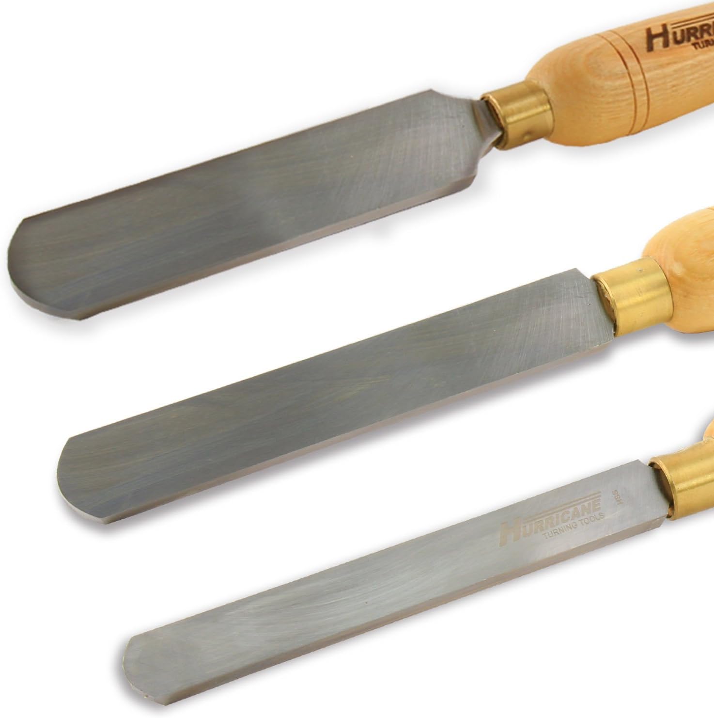 Hurricane Turning Tools, HSS, 3 Piece Round Nose Scraper Set (3/4
