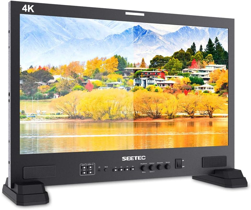 SEETEC LUT215 21.5 Inch Built in De Log 3D LUT Broadcast Studio Monitor 3G-SDI 4K HDMI Full HD 1920x1080 for Post and Live Production Broadcast