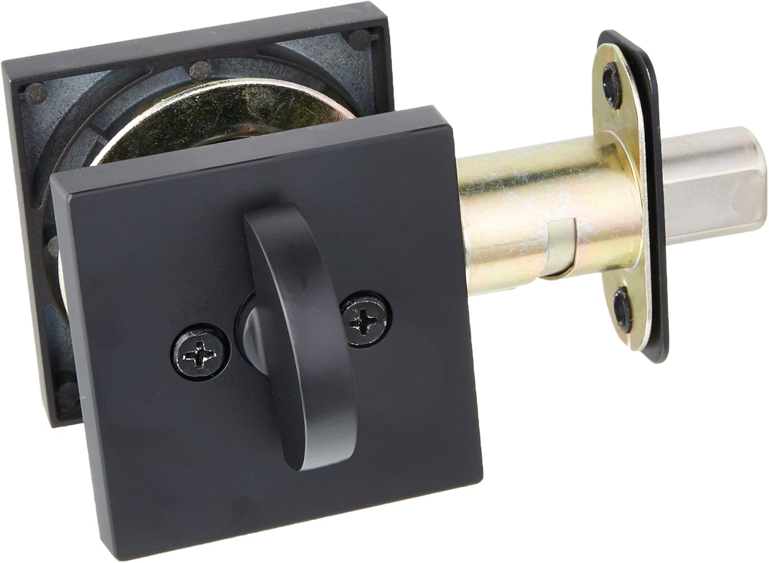 Kwikset 158SQT-S Halifax Single Cylinder Deadbolt with Smartkey Technology, Iron Black Pack of 2