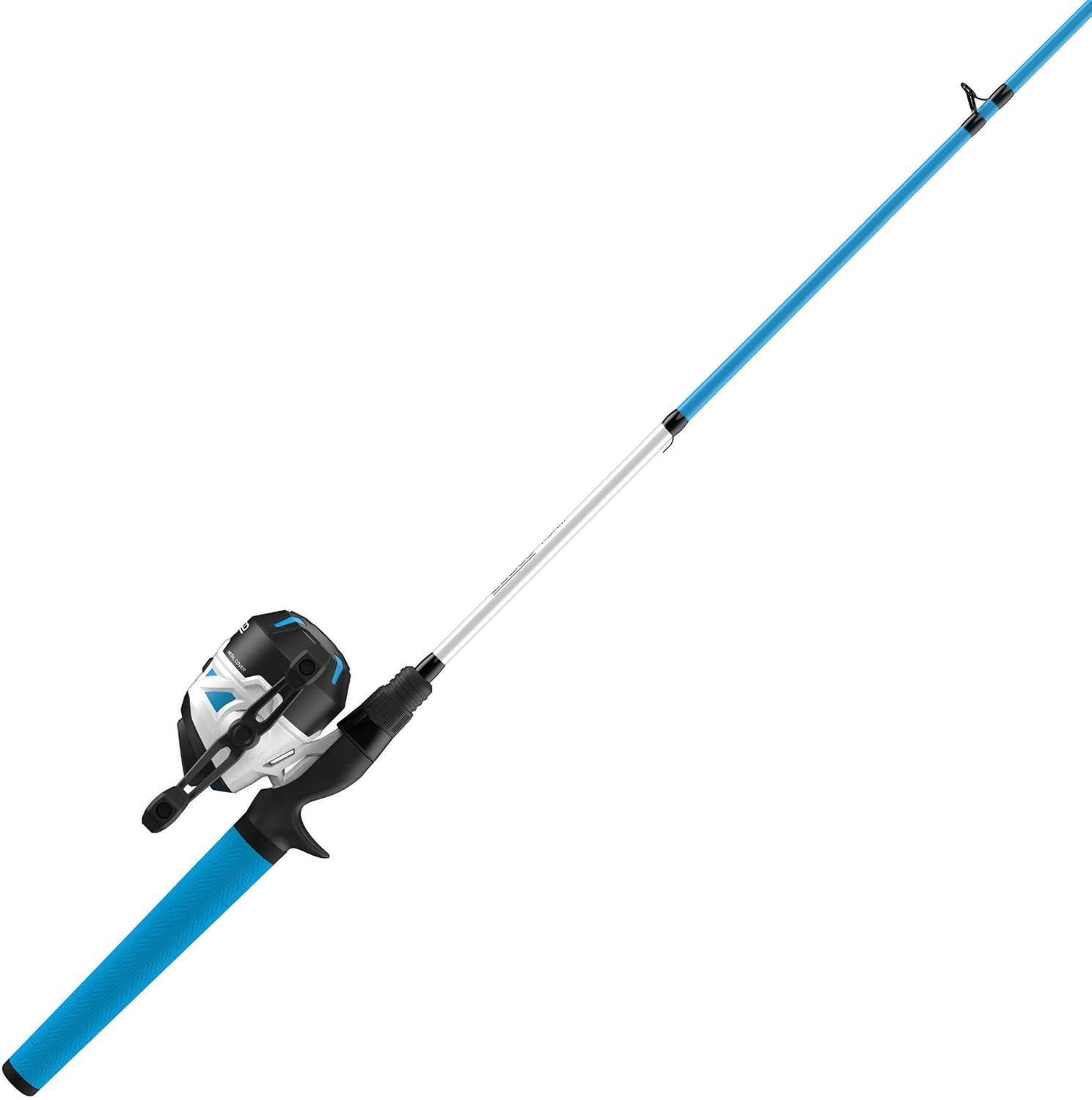 Zebco Roam Spincast Reel and Fishing Rod Combo, 6-Foot 2-Piece Fiberglass Fishing Pole with ComfortGrip Handle Pack of 2
