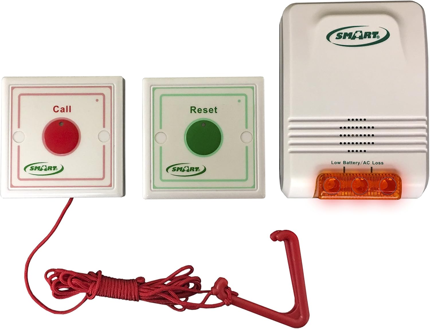 Emergency Call Light System - Fall Prevention for Bathroom or Bedroom. Easy to Setup!