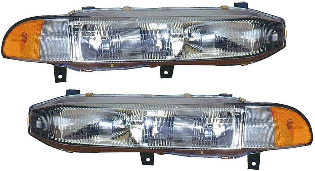 For Mitsubishi Galant 1994-1996 Headlight Assembly Pair Driver and Passenger Side