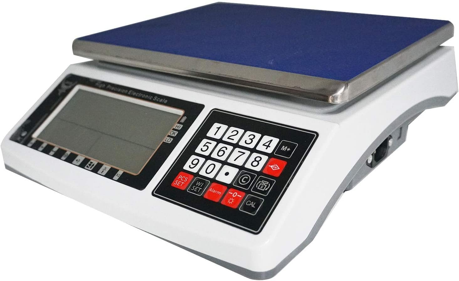 PEC-C30KS Digital Counting Scale | Commercial Weighing Scales with Large Display and Rechargeable Battery (66lbs/0.002lb)