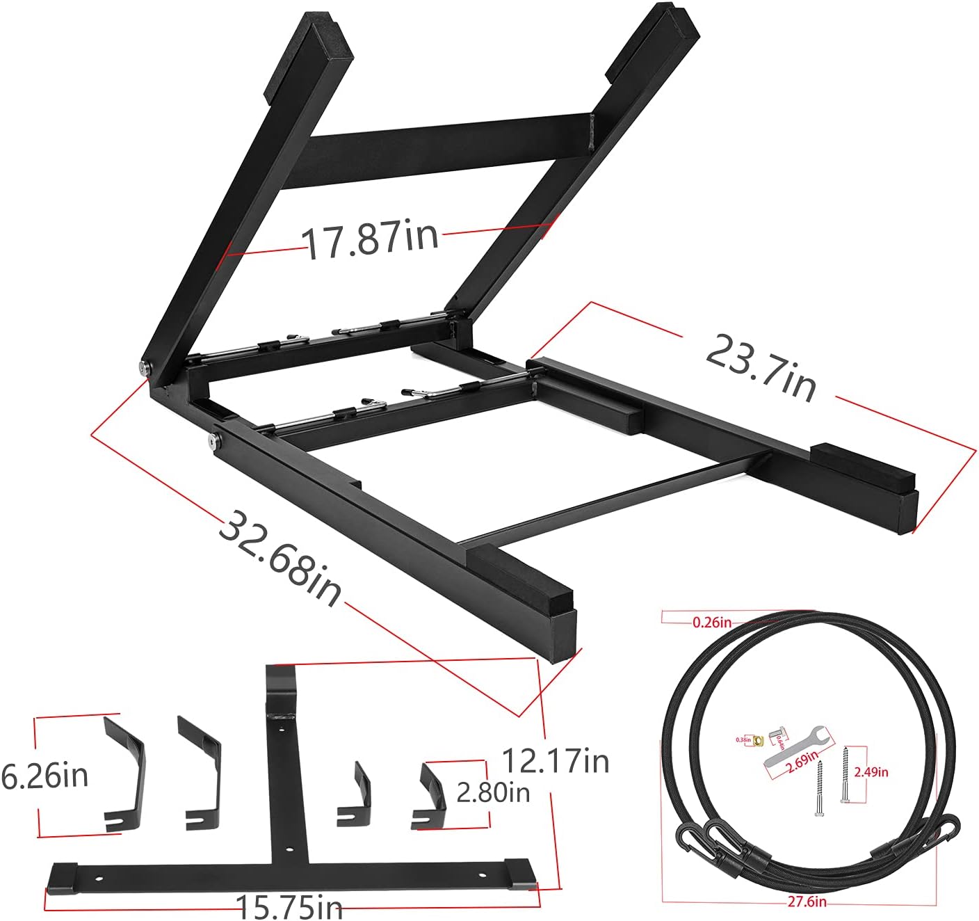 Yoursme Hardtop Storage Rack Freedom Top Hard Top and Side Window Panels for 2007-2020 Jeep Wrangler JL & JK & Renegade