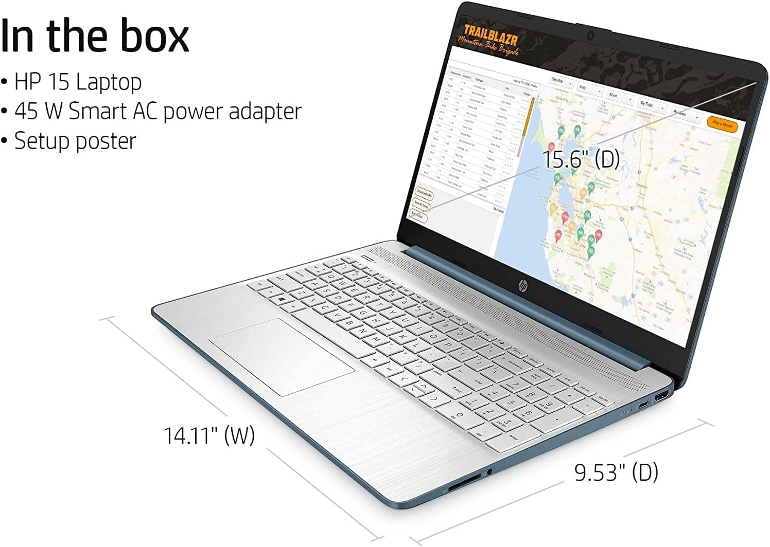 2022 Newest HP 15.6'' FHD IPS Laptop Computer, AMD Hexa-Core Ryzen 5 5500U (up to 4.0GHz, Beat i7-10710U), 16GB RAM, 256GB PCIe SSD,USB-C,HDMI, Wi-Fi, Webcam, Upto 9.5 Hours, Windows 11+MarxsolCables