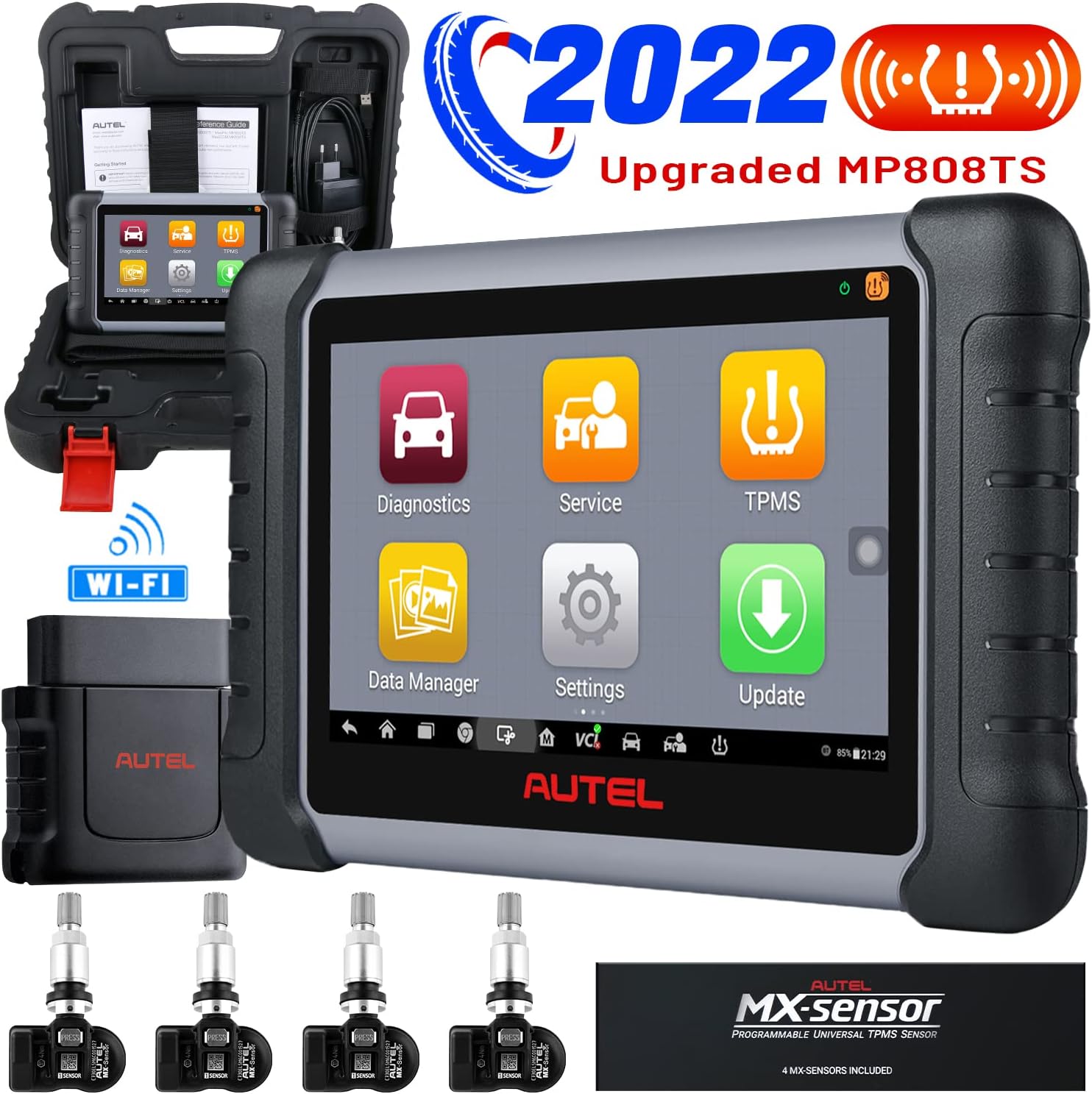Autel Scanner MaxiPRO MP808BT Pro [With $150 Adaptor kit], 2022 Newest Car Diagnostic Scan Tool with Advanced Bi-Directional Control, All Systems Diagnosis, 30+ Service, Upgraded of MS906 MP808 DS808