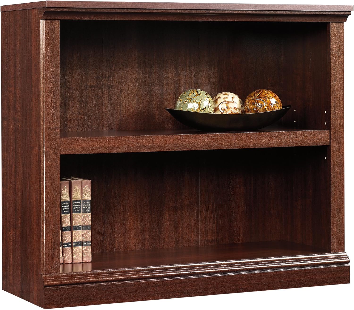 Sauder 2-Shelf Bookcase, Salt Oak finish