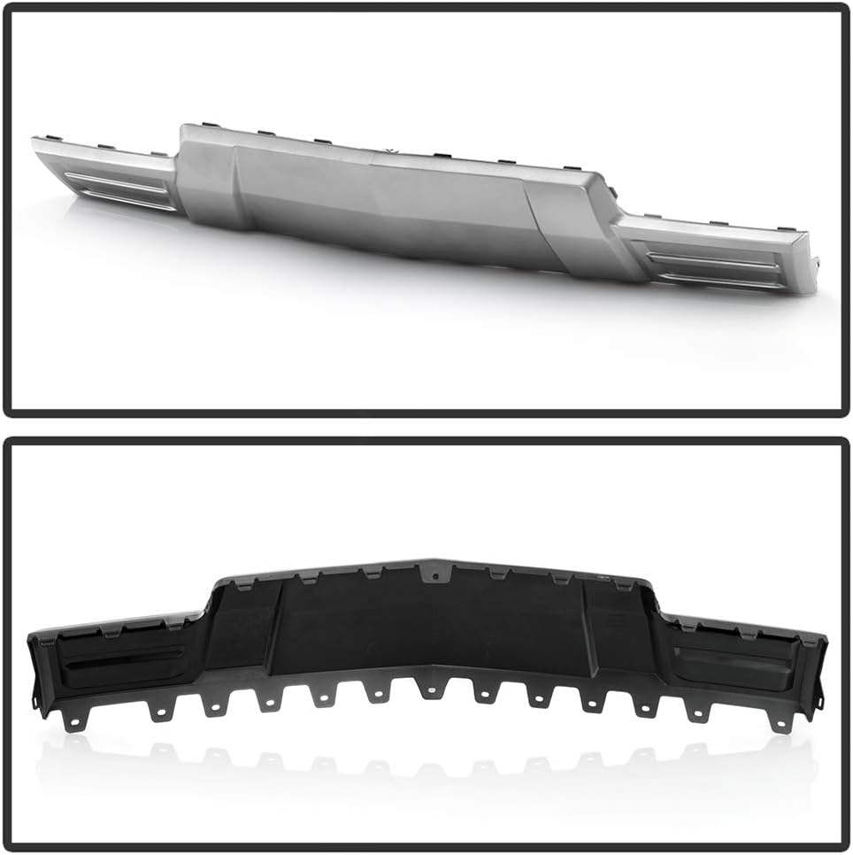 ACANII - For 2014-2015 Chevy Silverado 1500 Pickup w/ Z71 Package Front Bumper Skid Plate Painted Silver Gray GM1087250