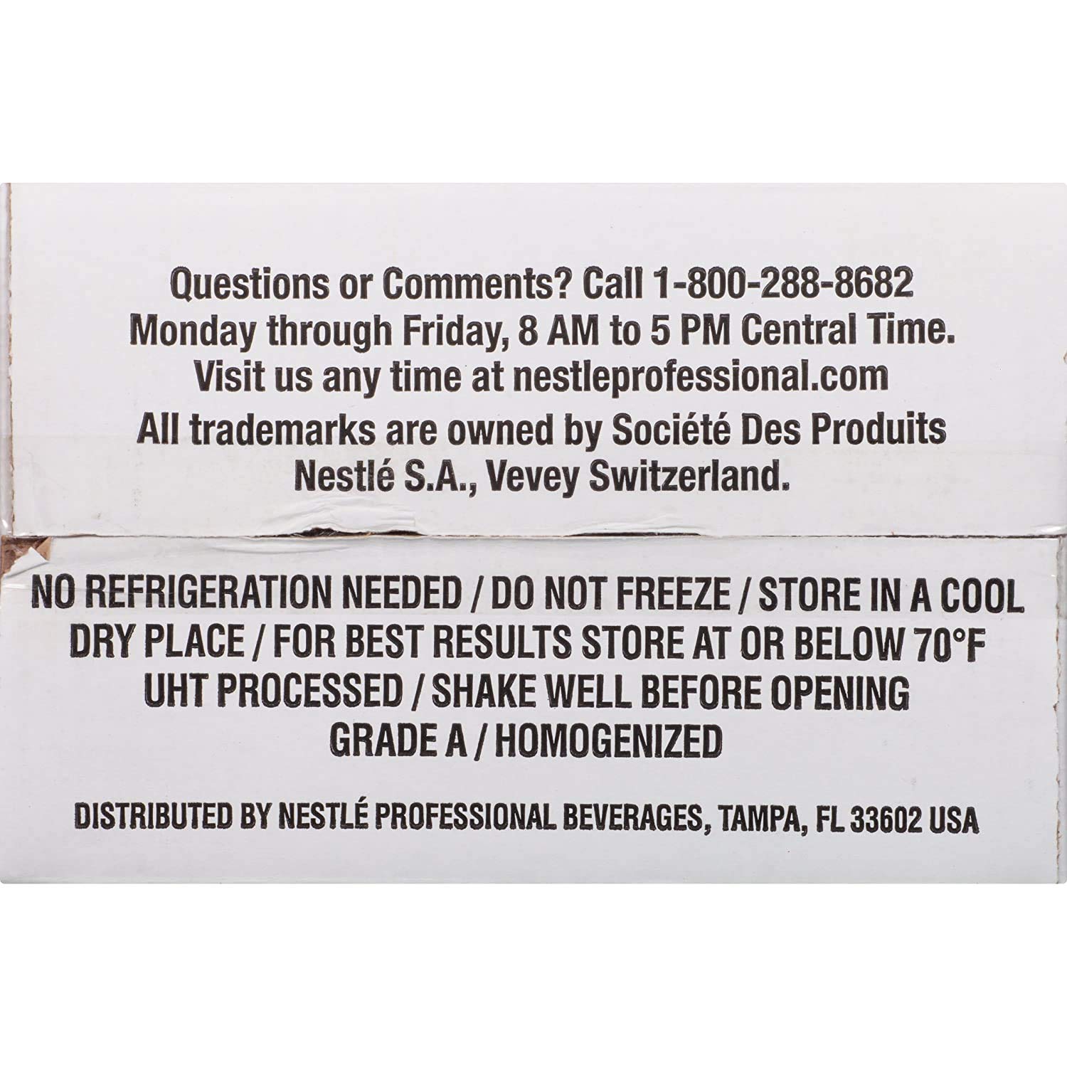 Nestle Carnation Coffee Creamer Half and Half, No Refrigeration, Made with Real Dairy, Box of 360 Pack of 2