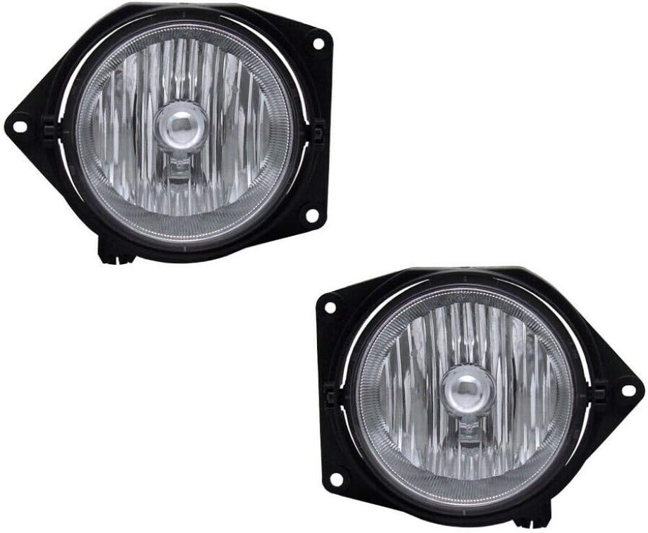 For 2006 Hummer H3 Pair Fog Lights Driver and Passenger Side HU2592100 HU2593100 | 15780128 15780129 Pack of 2