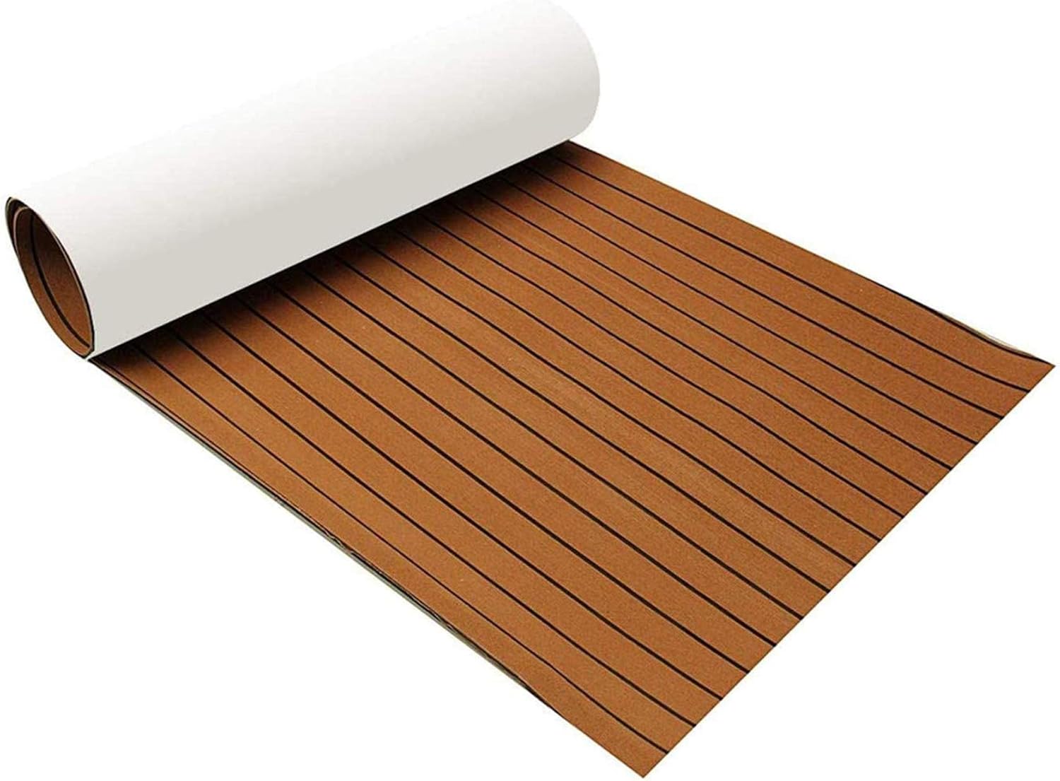Zeeos EVA Foam Teak Floor Decking Sheet (94.5''x36'') Pack of 2